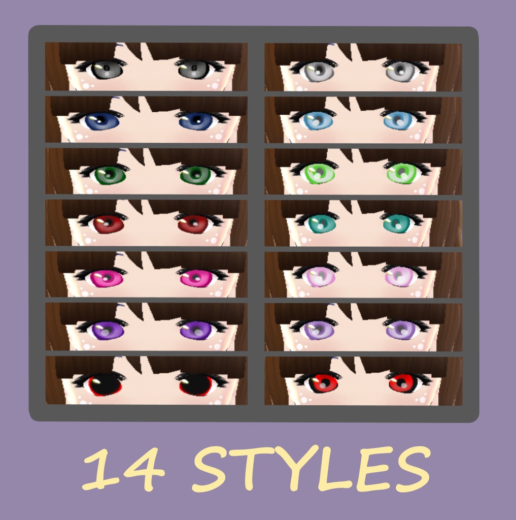 [3D Model] Eye Textures 14 Set
