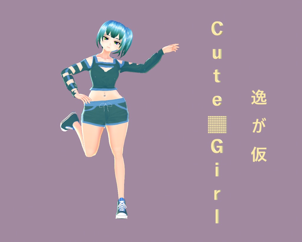 [3D Model] Cute Vtuber Girl