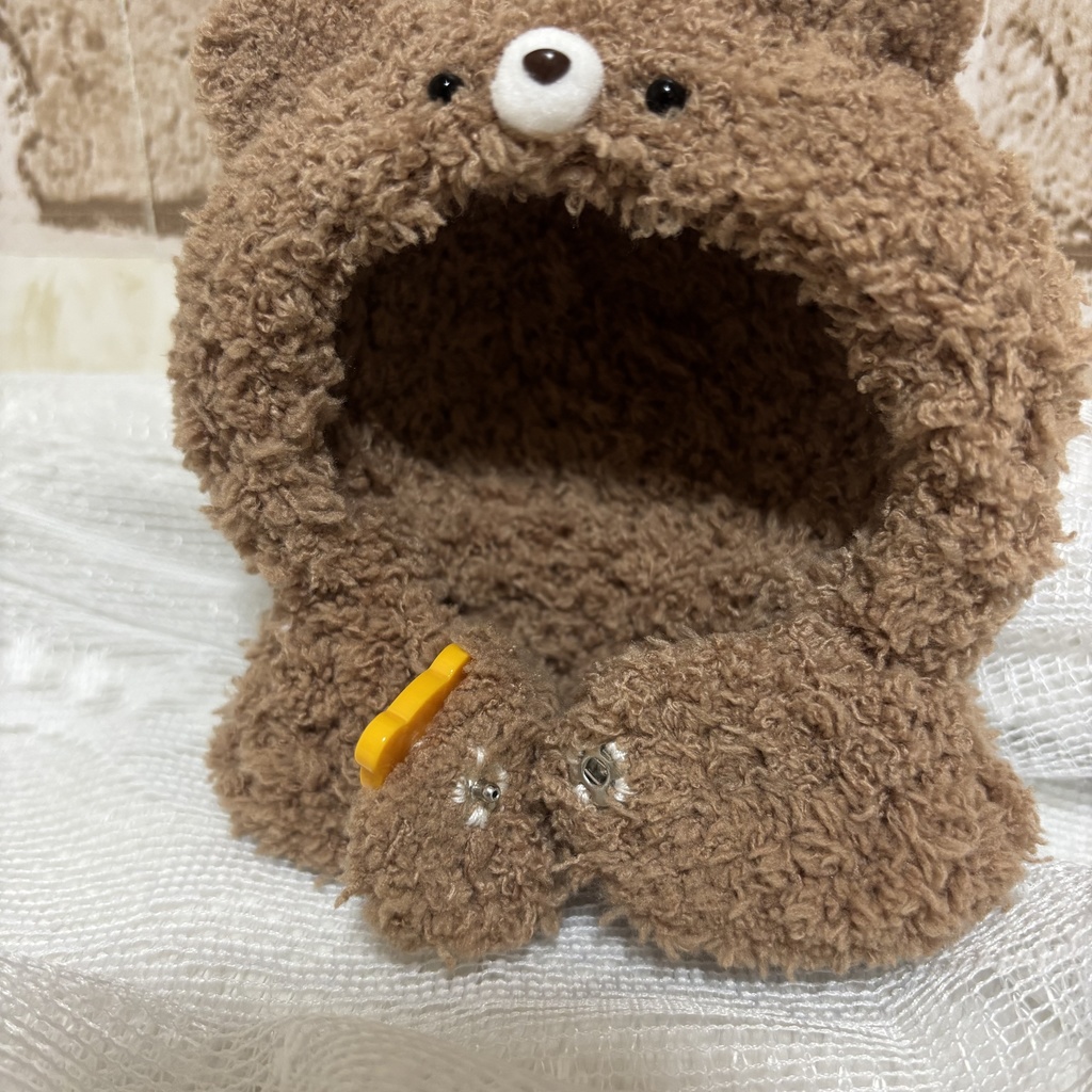 ぬい用 もこもこ着ぐるみ ブラウンベア