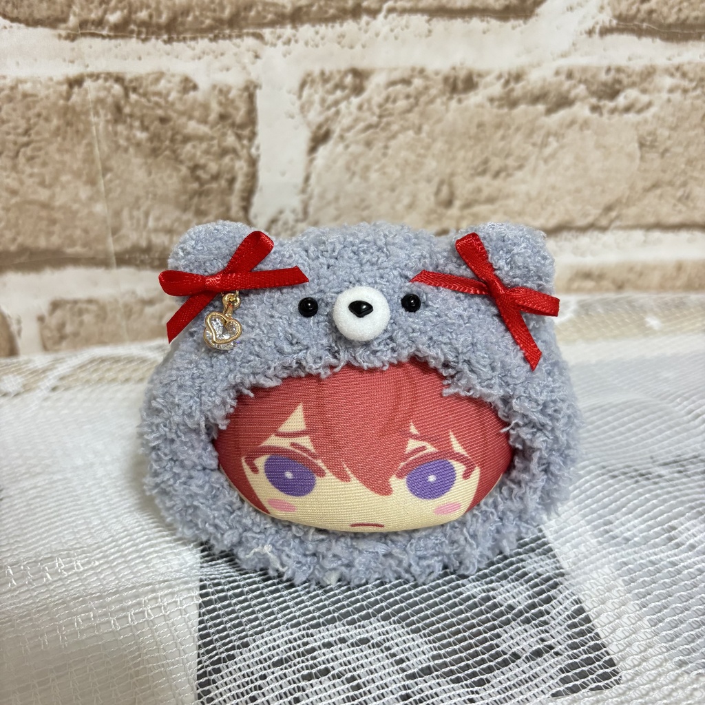 おまんじゅう着ぐるみ くま ブルー チャーム付き[117]