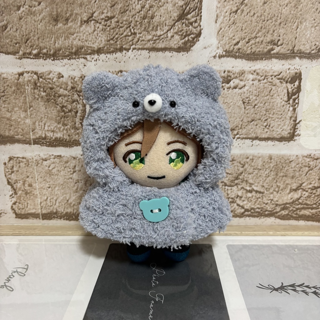約10cmぬい用 もこもこ着ぐるみ ブルーベア