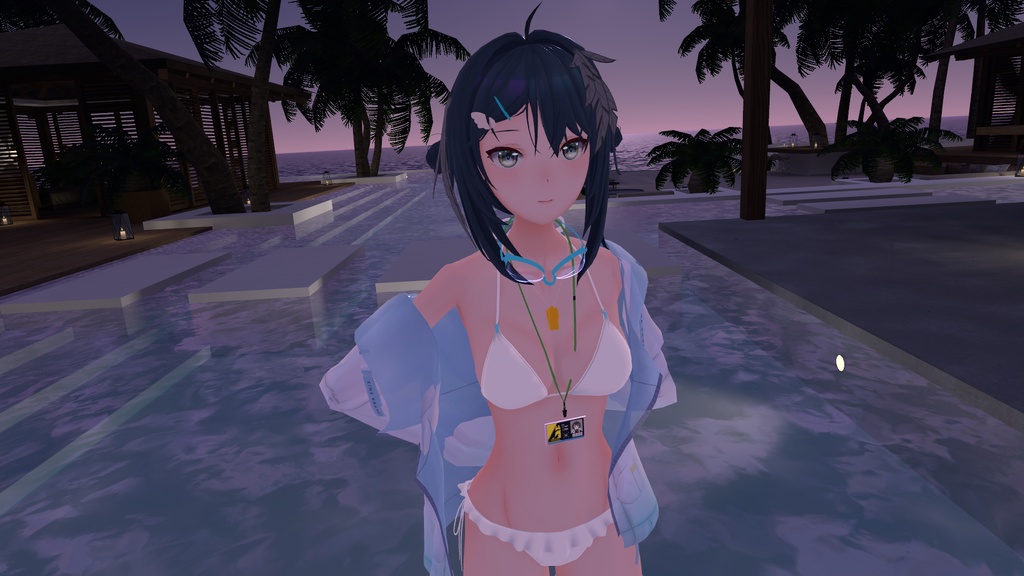 【VRChat対応】3Dモデル「ラ・プルマ(夏の花弁)」【アークナイツ二次創作】