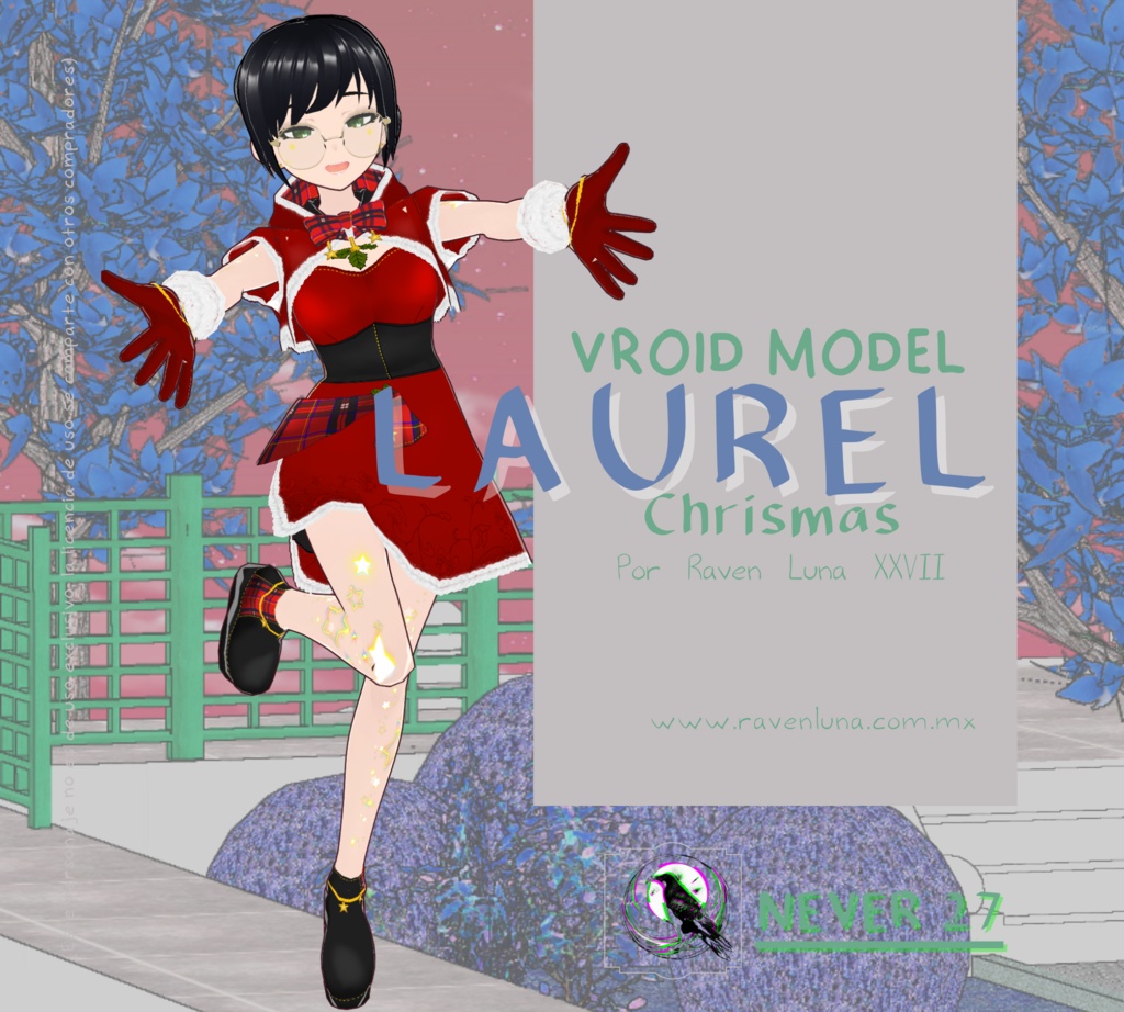 Model 3D vrm =-= LAUREL =-=