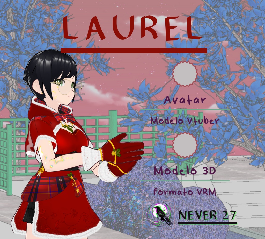 Model 3D vrm =-= LAUREL =-=