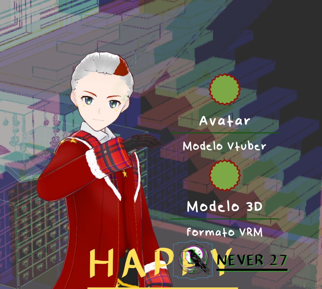 Model 3D vrm =-= HAPPY =-=