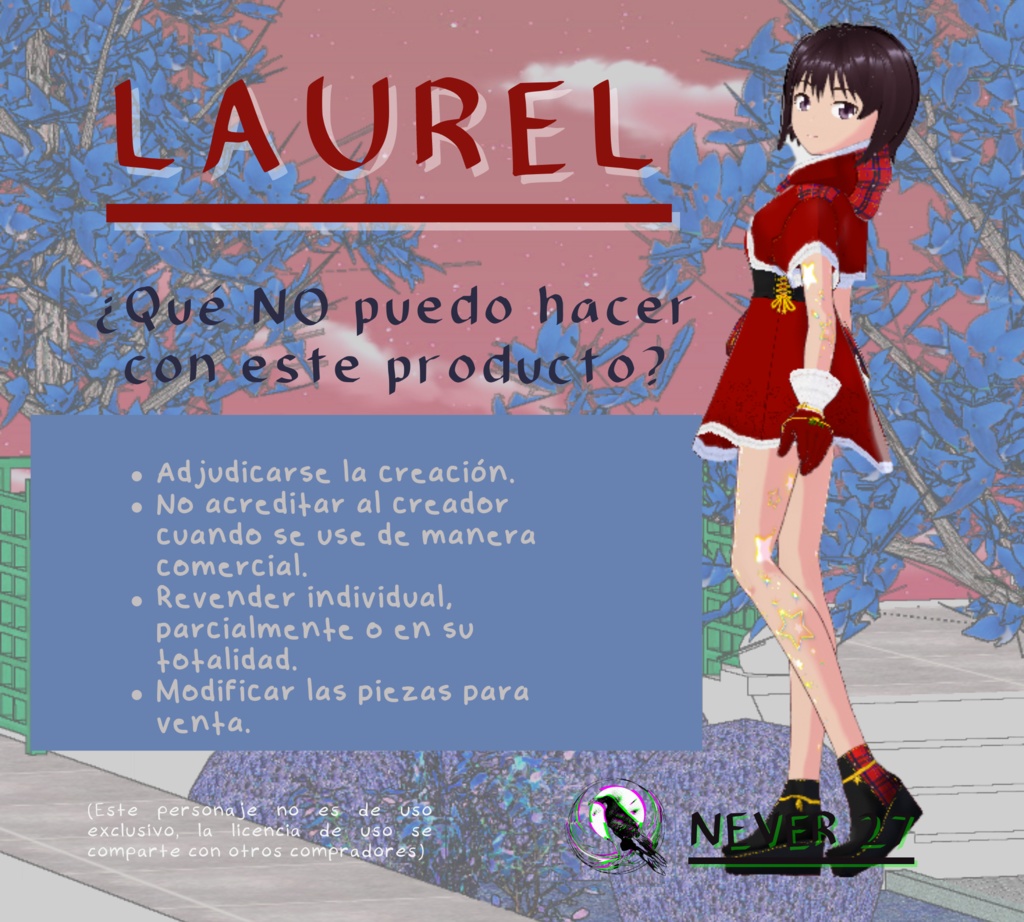 Outfit VRoid == LAUREL CHRISMAS OUTFIT==