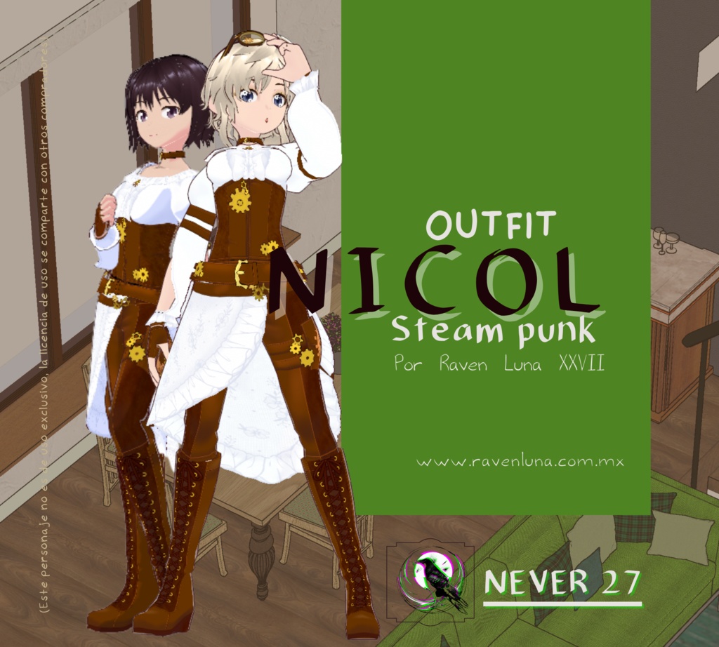 Outfit VRoid ==NICOL STEAMPUNK OUTFIT==