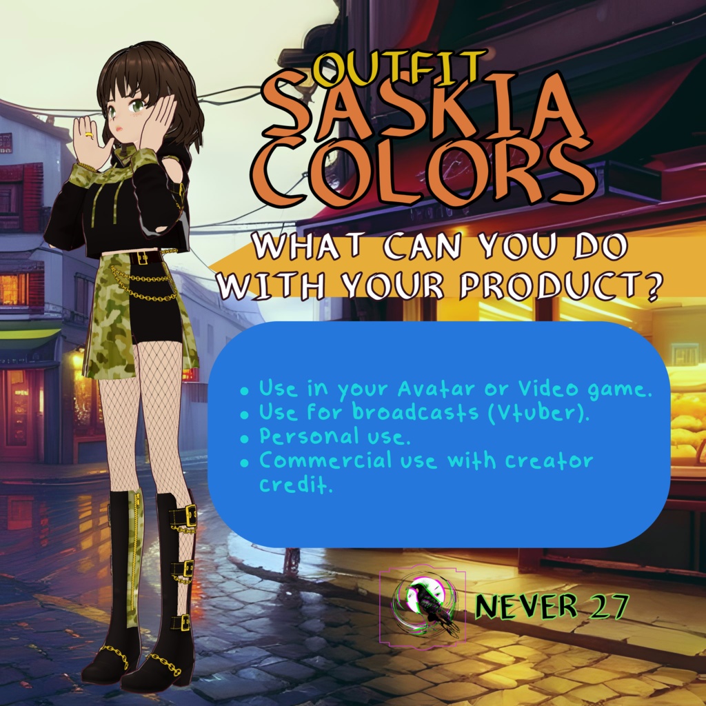 Outfit VRoid == SASKIA OUTFIT ==