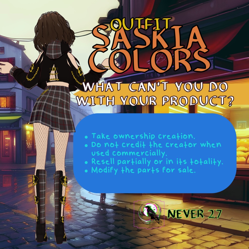 Outfit VRoid == SASKIA OUTFIT ==