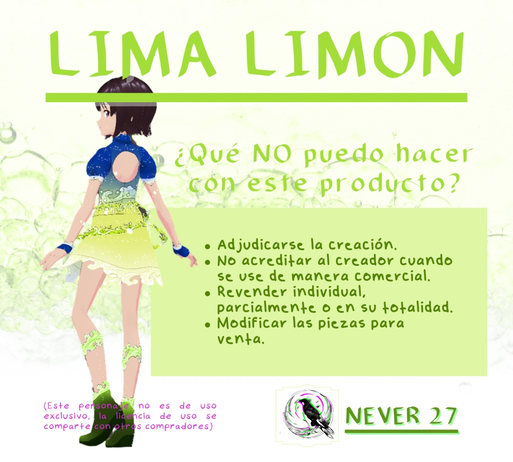 Outfit VRoid == LIMA LIMON OUTFIT==