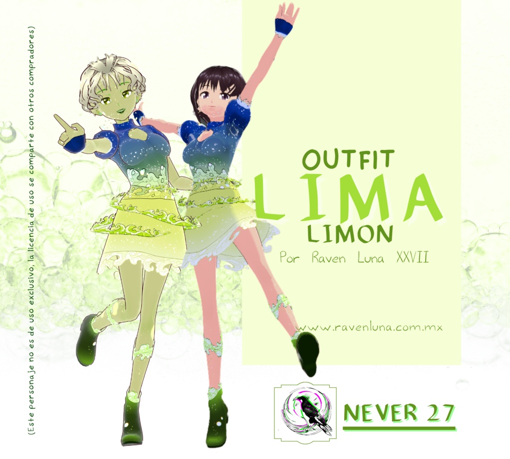 Outfit VRoid == LIMA LIMON OUTFIT==