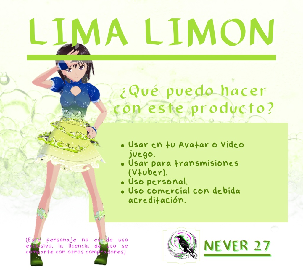 Outfit VRoid == LIMA LIMON OUTFIT==