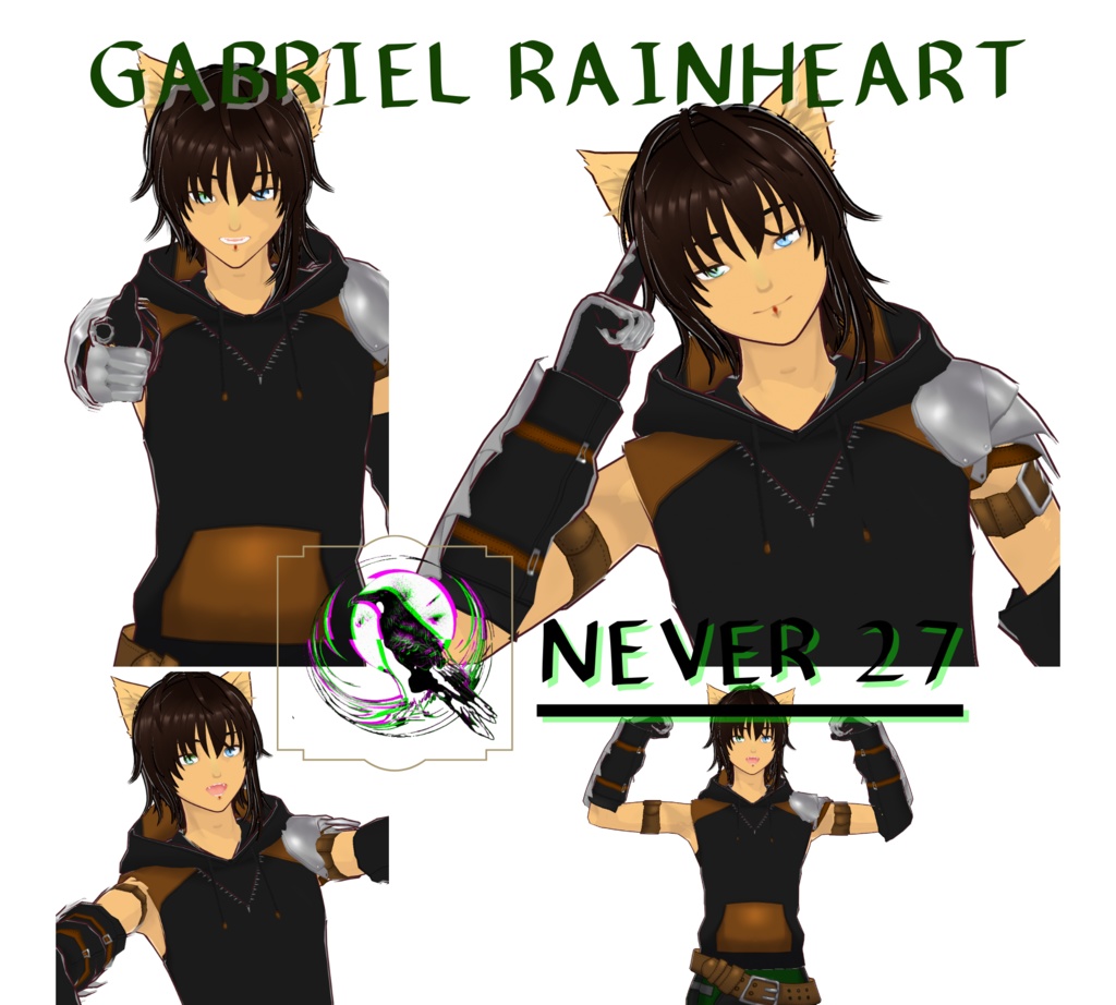 Model 3D vrm =-= GABRIEL RAINHEART =.=