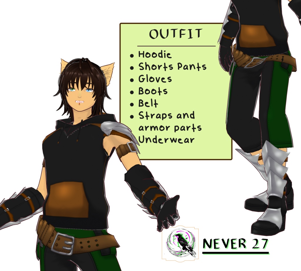 Outfit VRoid == GABRIEL RAINHEART OUTFIT==