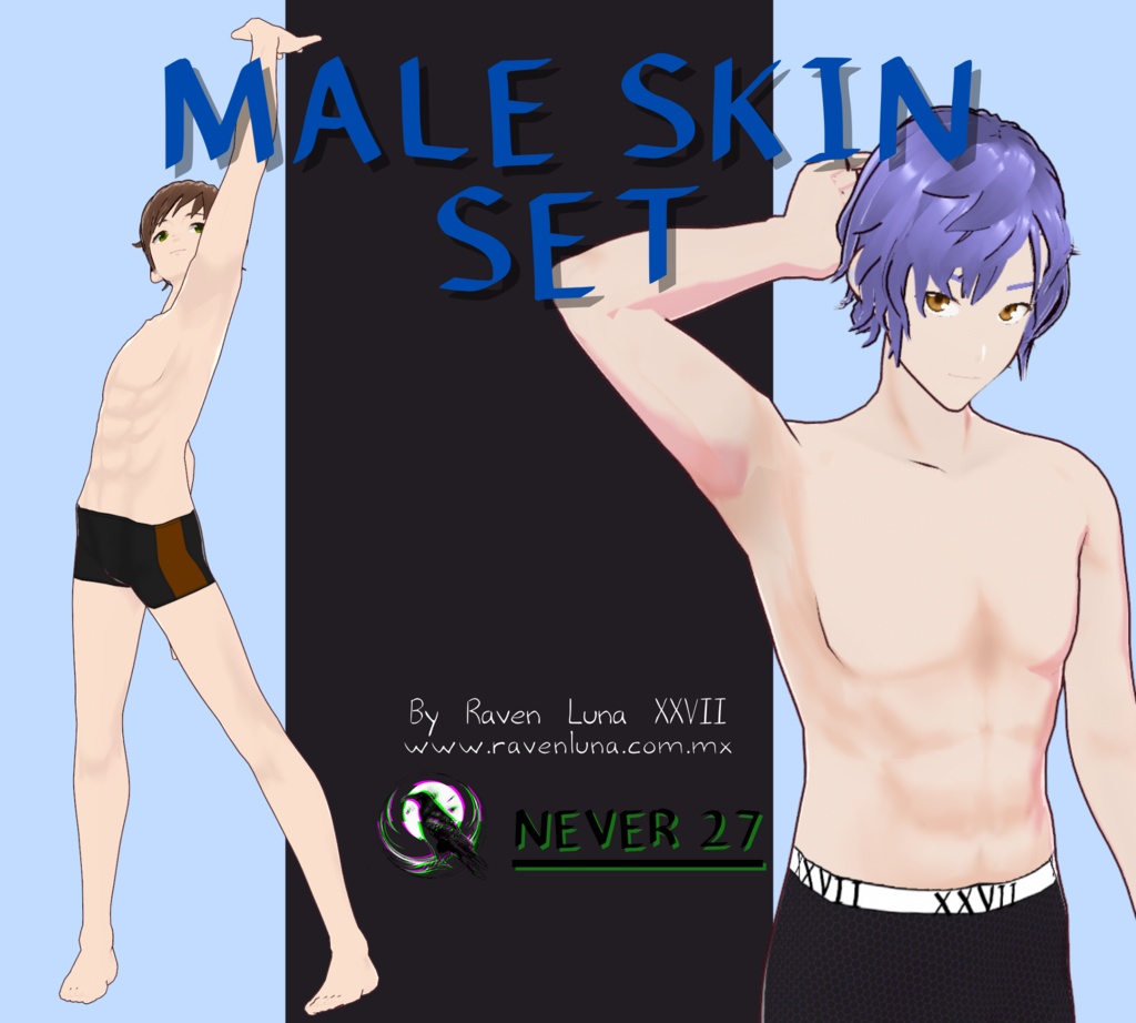 Vroid Skin =.= Male Skin Set =.=