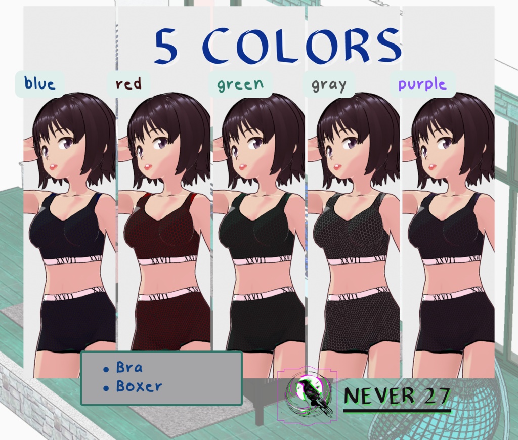 Outfit VRoid =-= UNDERWEAR SPORT =-=