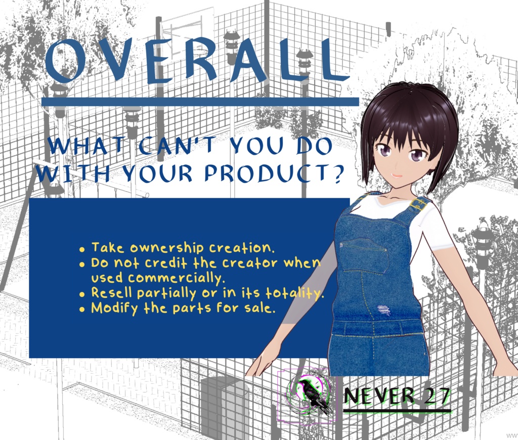 Outfit VRoid =-= OVERALL =-=