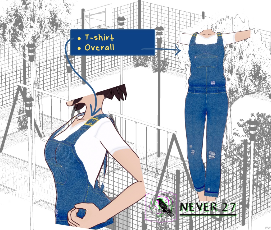 Outfit VRoid =-= OVERALL =-=