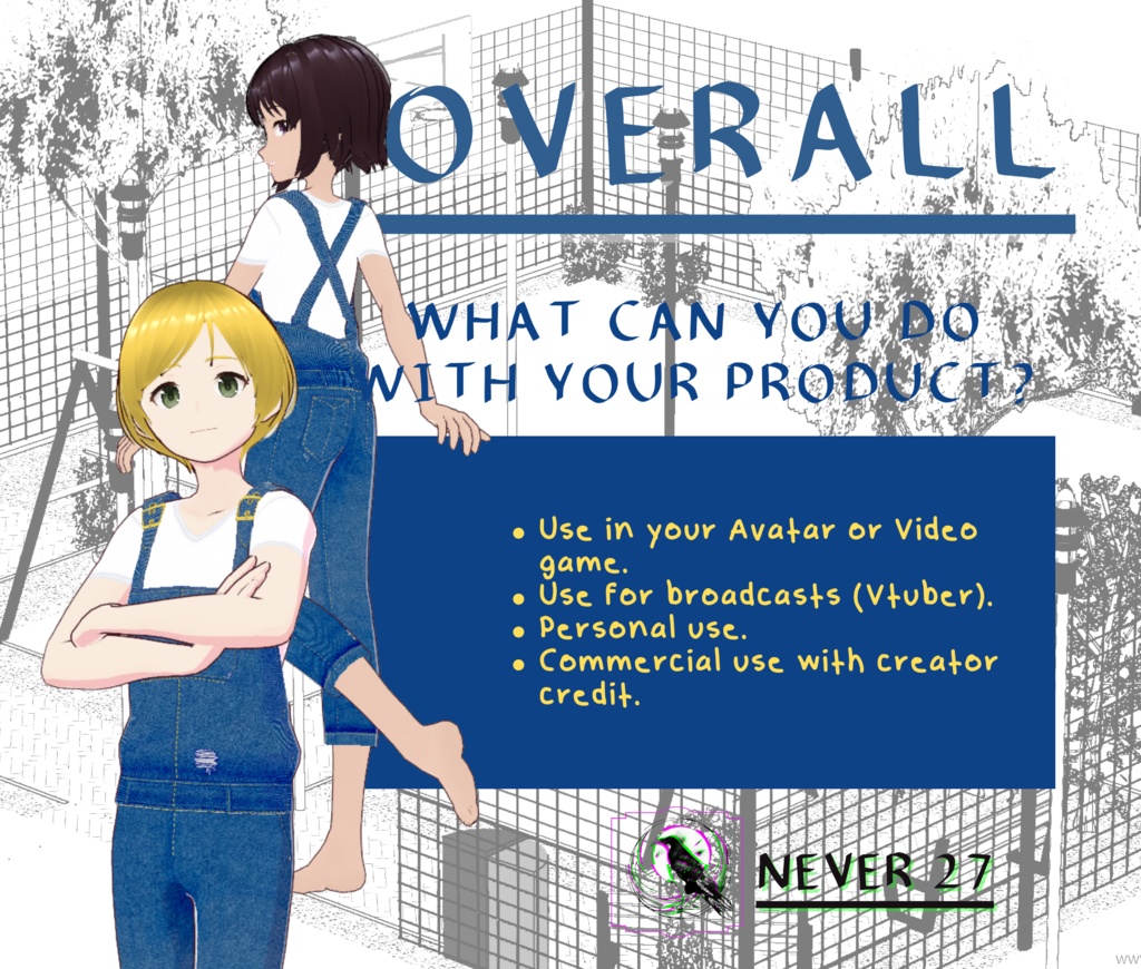 Outfit VRoid =-= OVERALL =-=