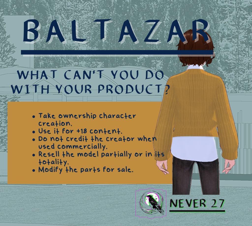 Model 3D vrm =-= BALTAZAR =.=