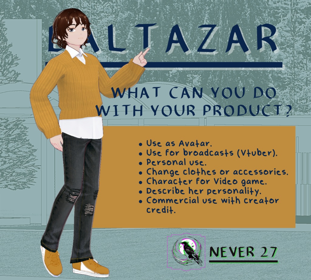 Model 3D vrm =-= BALTAZAR =.=