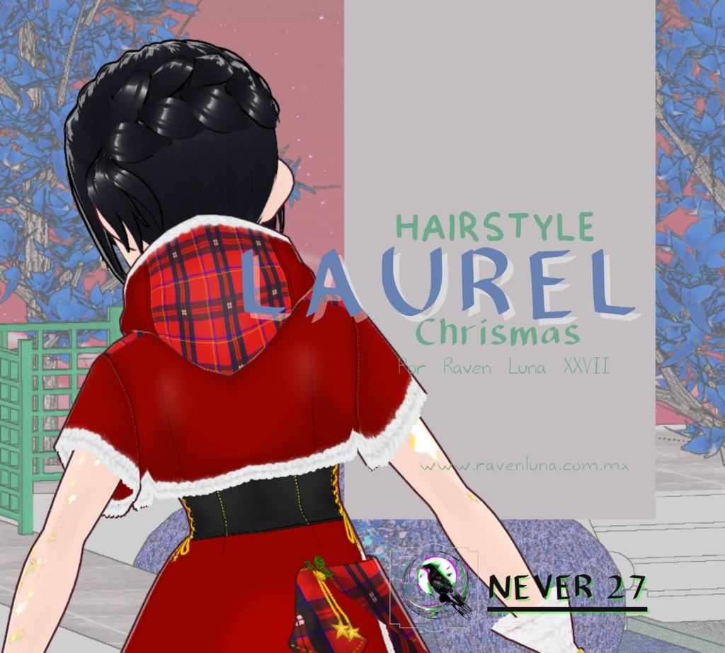 Hairstyle VRoid =-= LAUREL CHRISMAS =-=