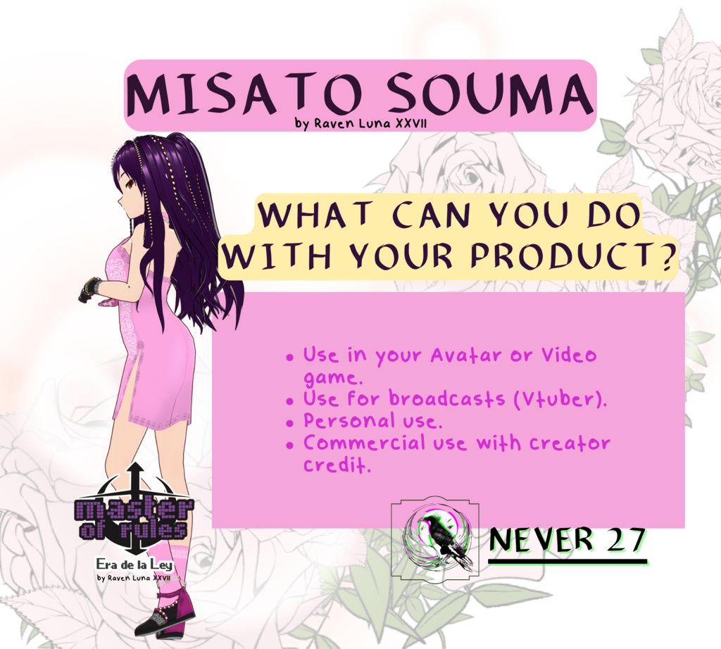 Outfit VRoid =-= Misato Souma Outfit 1 =-=