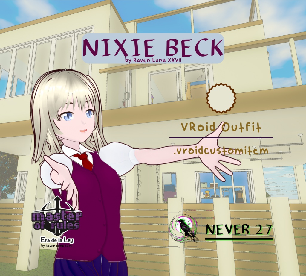 Outfit VRoid =-= NIXIE BECK UNIFORM =-=