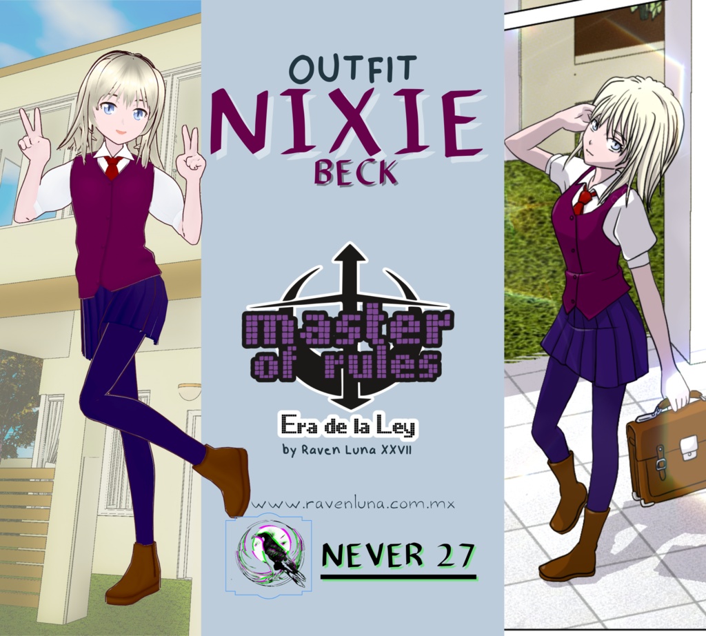 Outfit VRoid =-= NIXIE BECK UNIFORM =-=