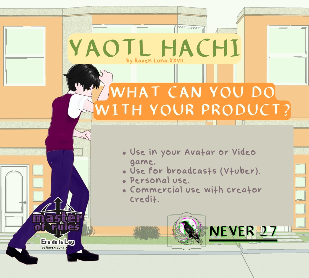 Outfit VRoid =-= YAOTL HACHI UNIFORM =-=