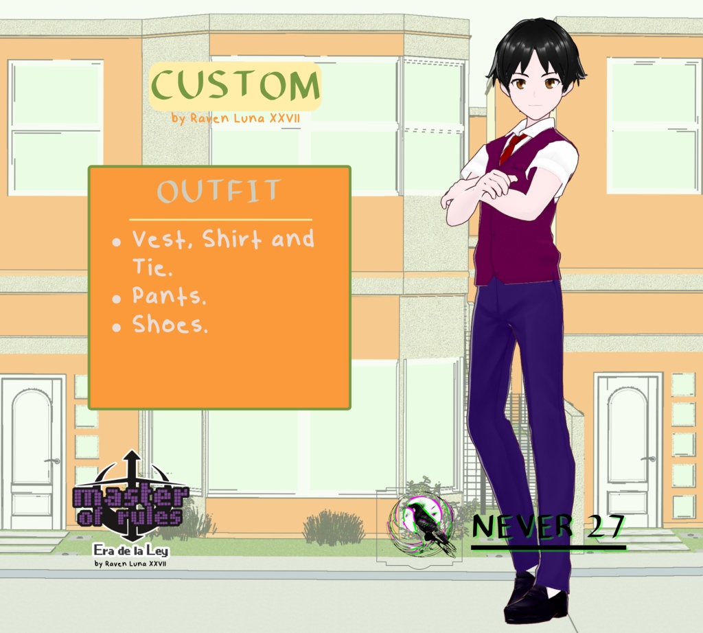 Outfit VRoid =-= YAOTL HACHI UNIFORM =-=