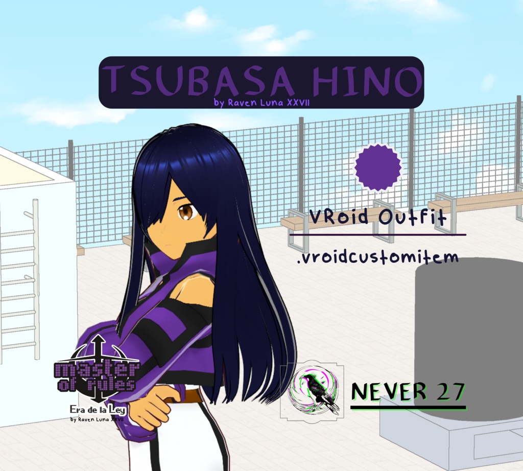 Outfit VRoid =-= TSUBASA KUROI OUTFIT 1 =-=