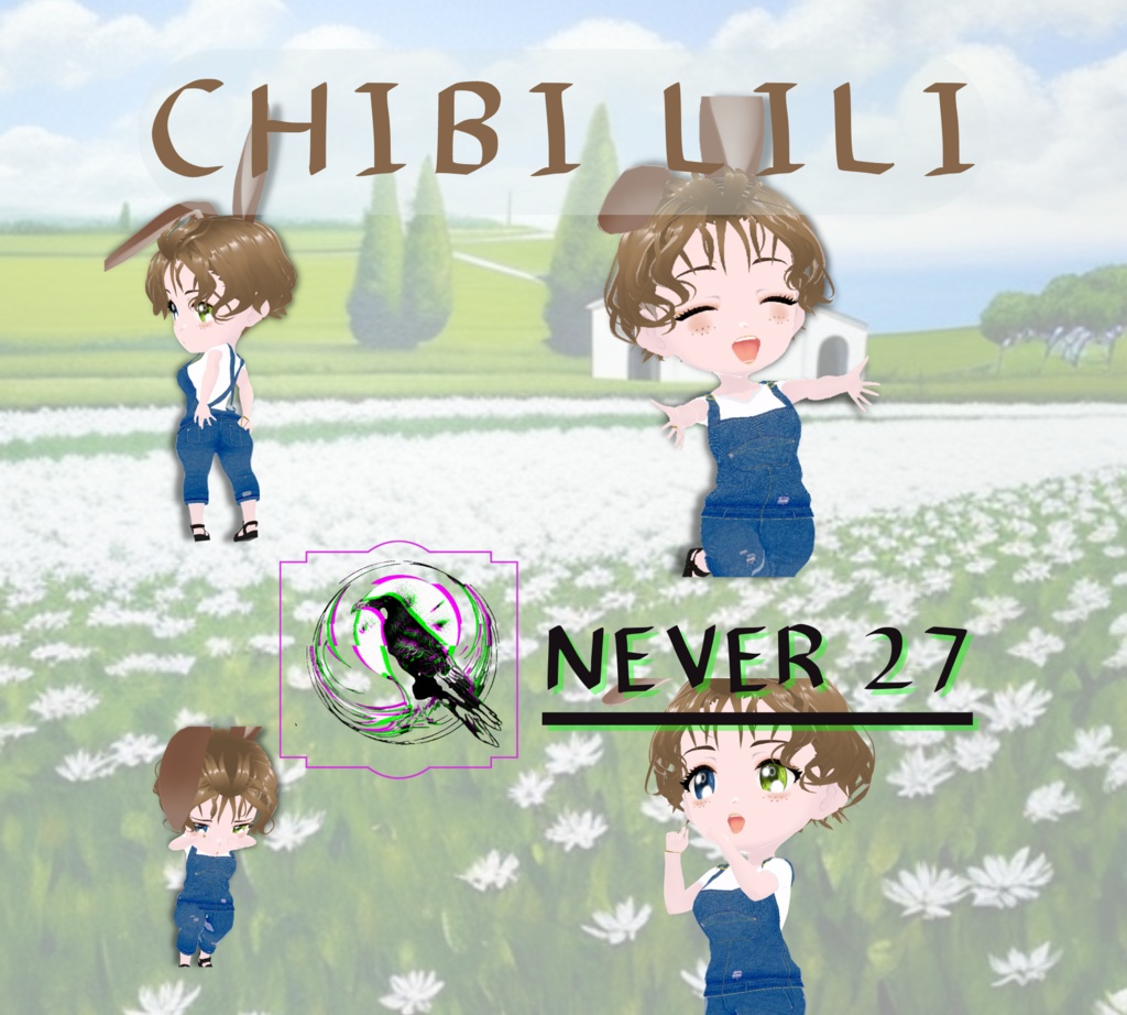 Modelo 3D vrm =-= CHIBI LILI =.=