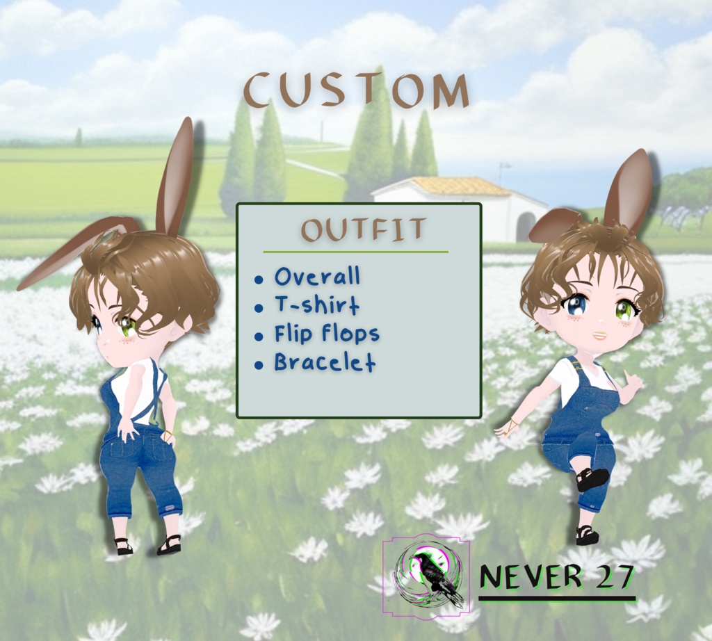 Modelo 3D vrm =-= CHIBI LILI =.=