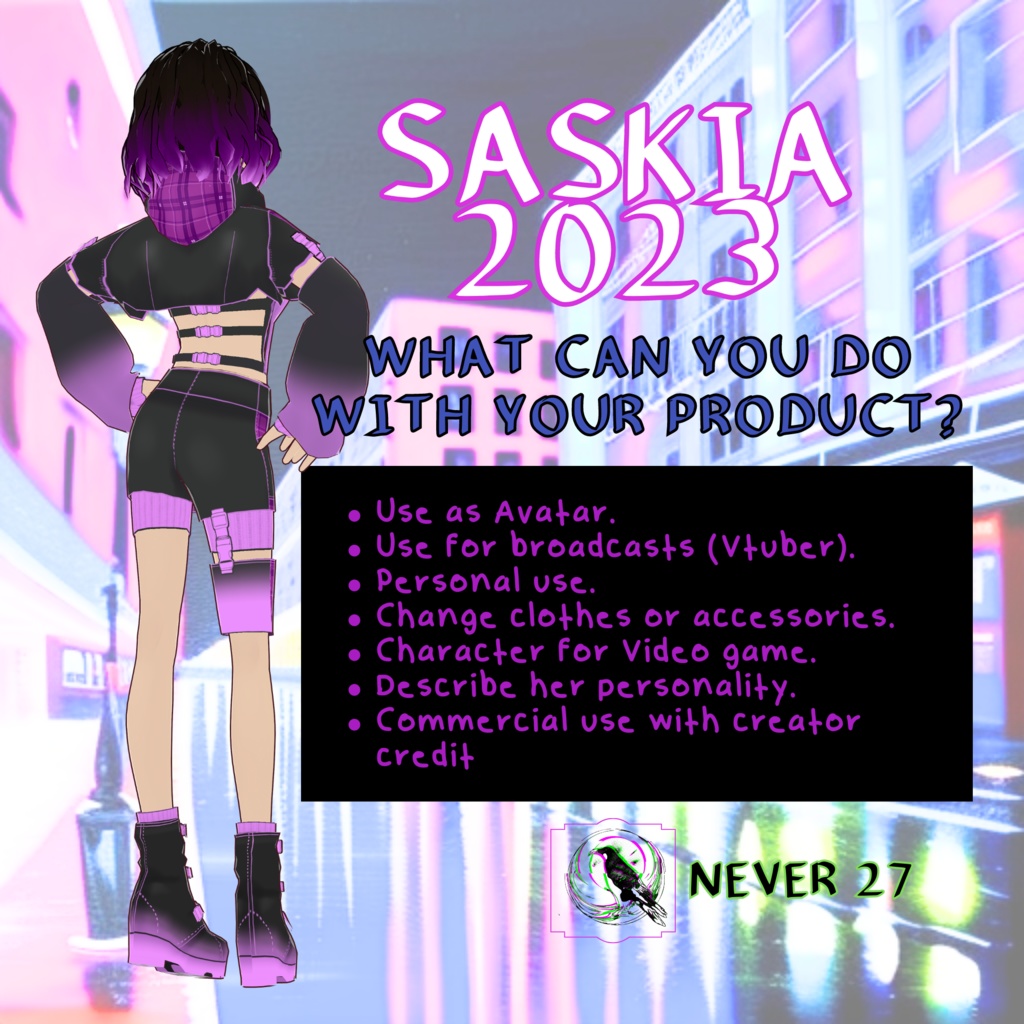 Model 3D vrm =-= SASKIA 2023 =.=