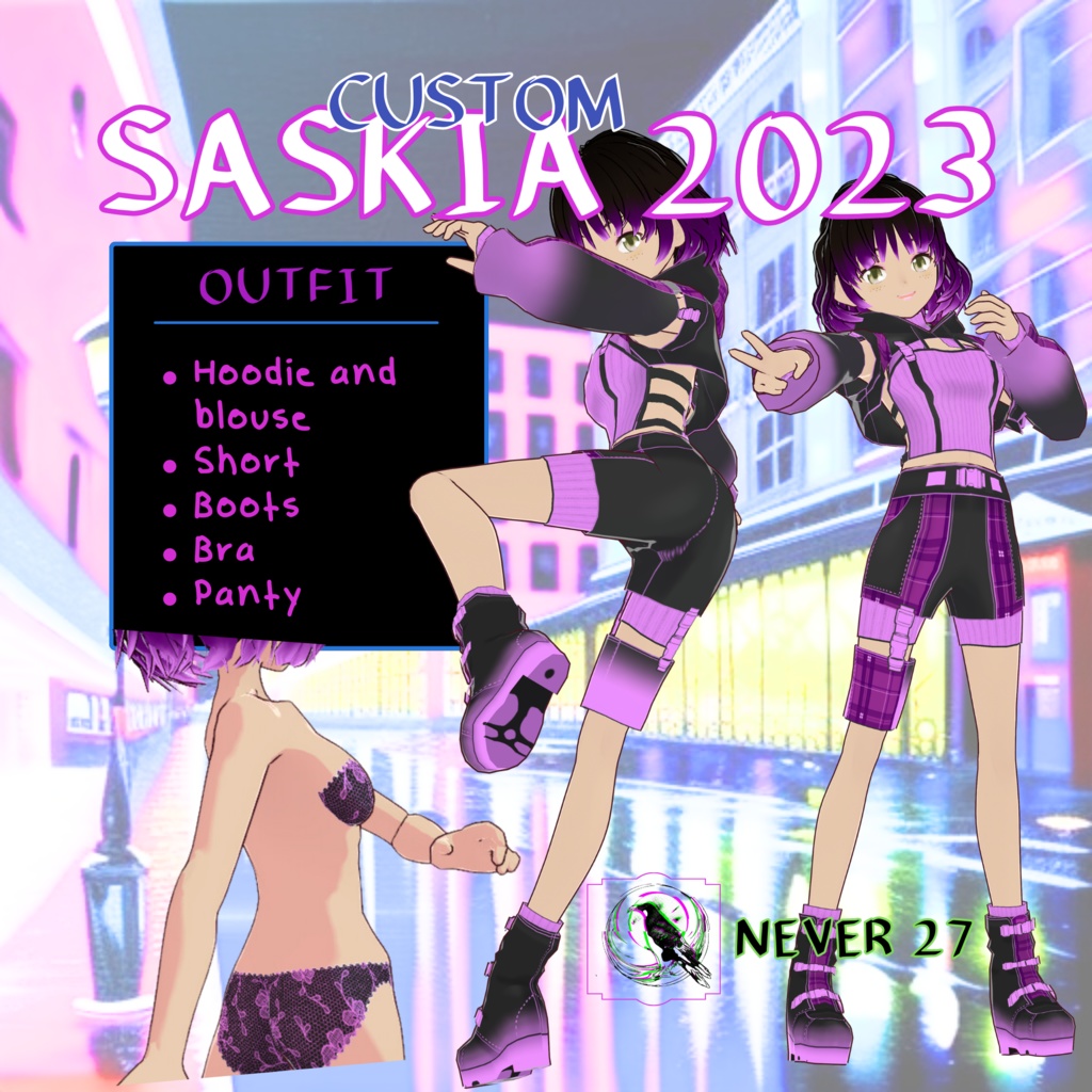 Model 3D vrm =-= SASKIA 2023 =.=