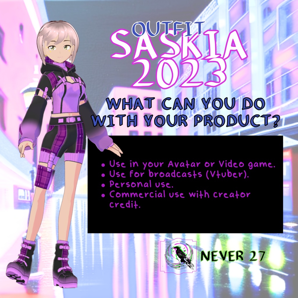 Outfit VRoid == SASKIA 2023 OUTFIT==