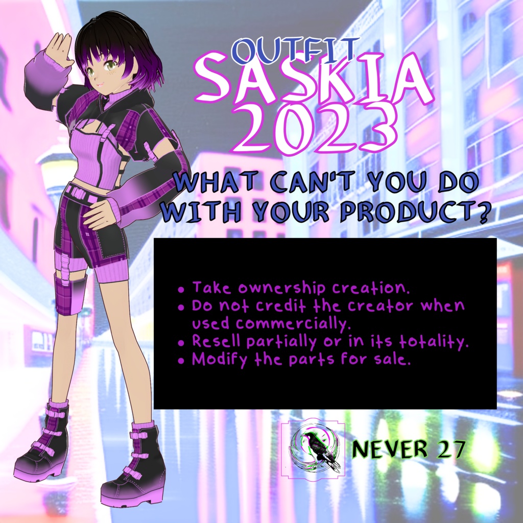 Outfit VRoid == SASKIA 2023 OUTFIT==
