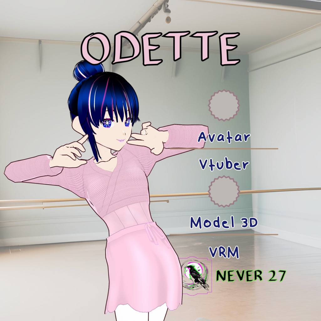 Model 3D vrm =-= ODETTE =.=