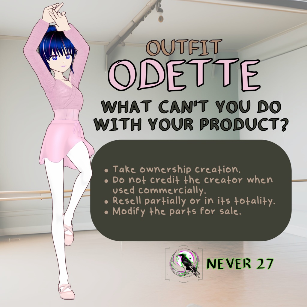 Outfit VRoid == ODETTE OUTFIT PIN ==