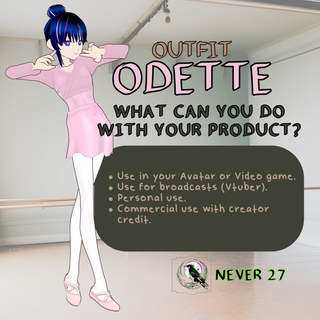 Outfit VRoid == ODETTE OUTFIT PIN ==