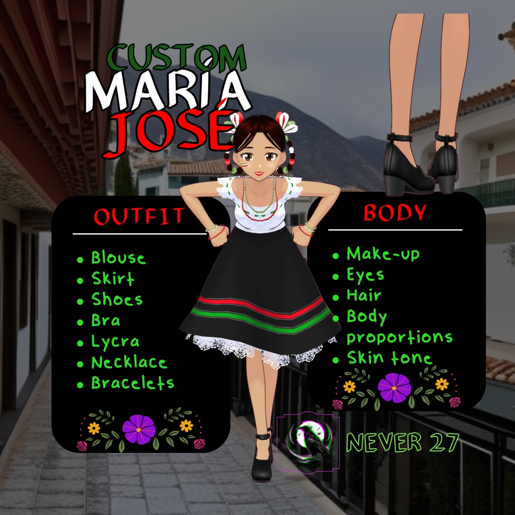 Model 3D vrm =-= MARIA JOSE 2023 =.=