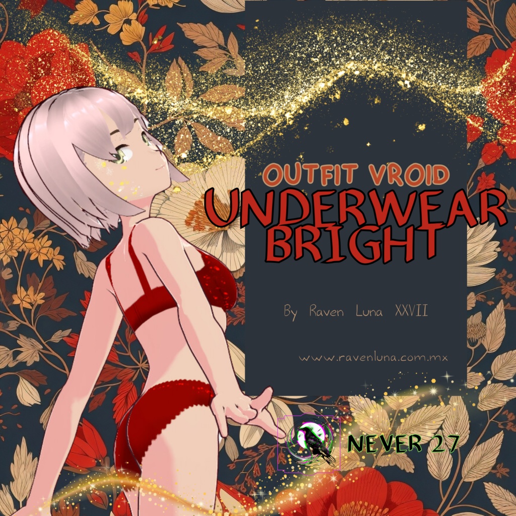 Outfit VRoid =-= UNDEARWEAR BRIGHT =-=