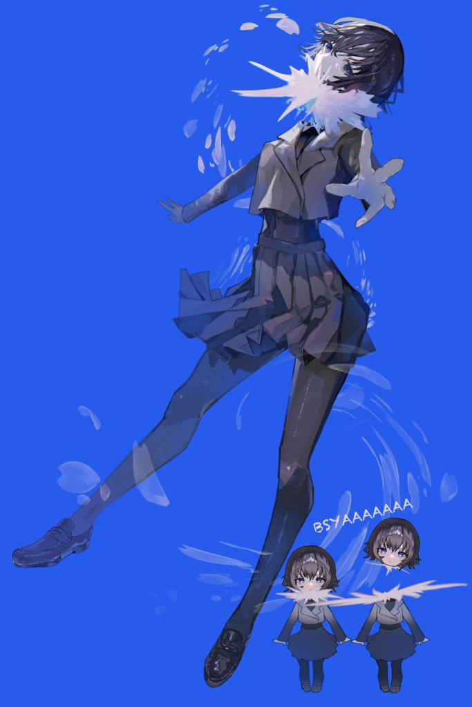 【フリー素材】桜を散らす少女🌸🙃