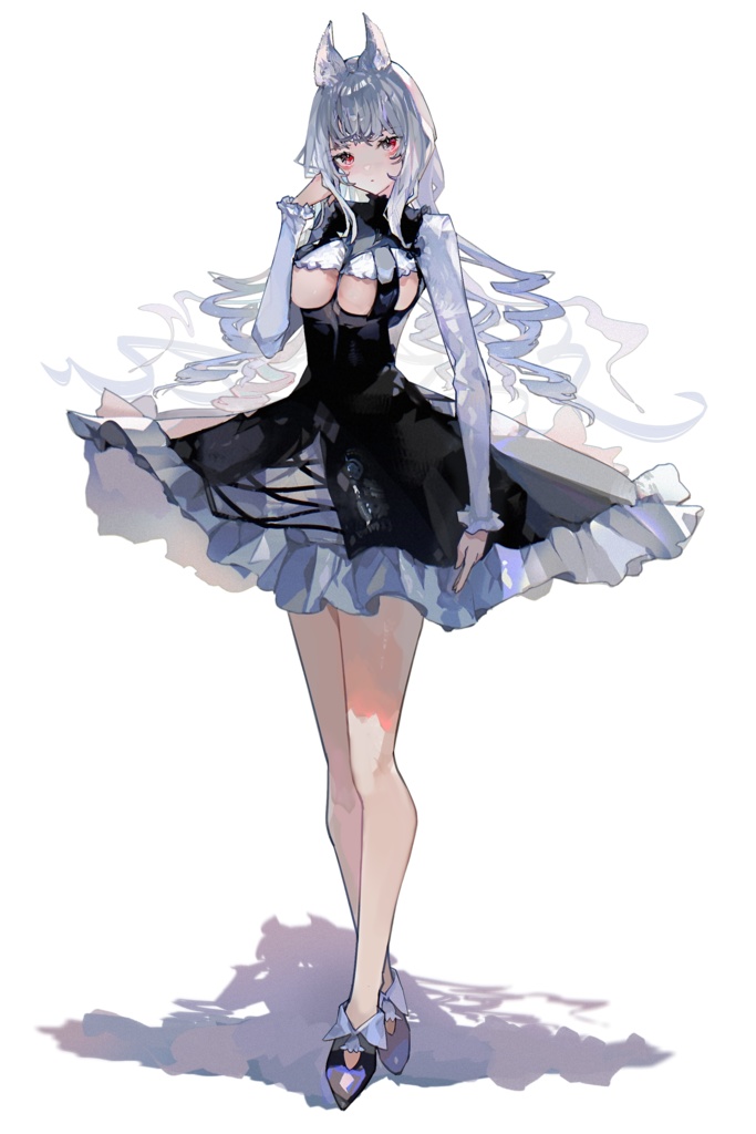 【フリー素材】けもみみレディ【立ち絵】