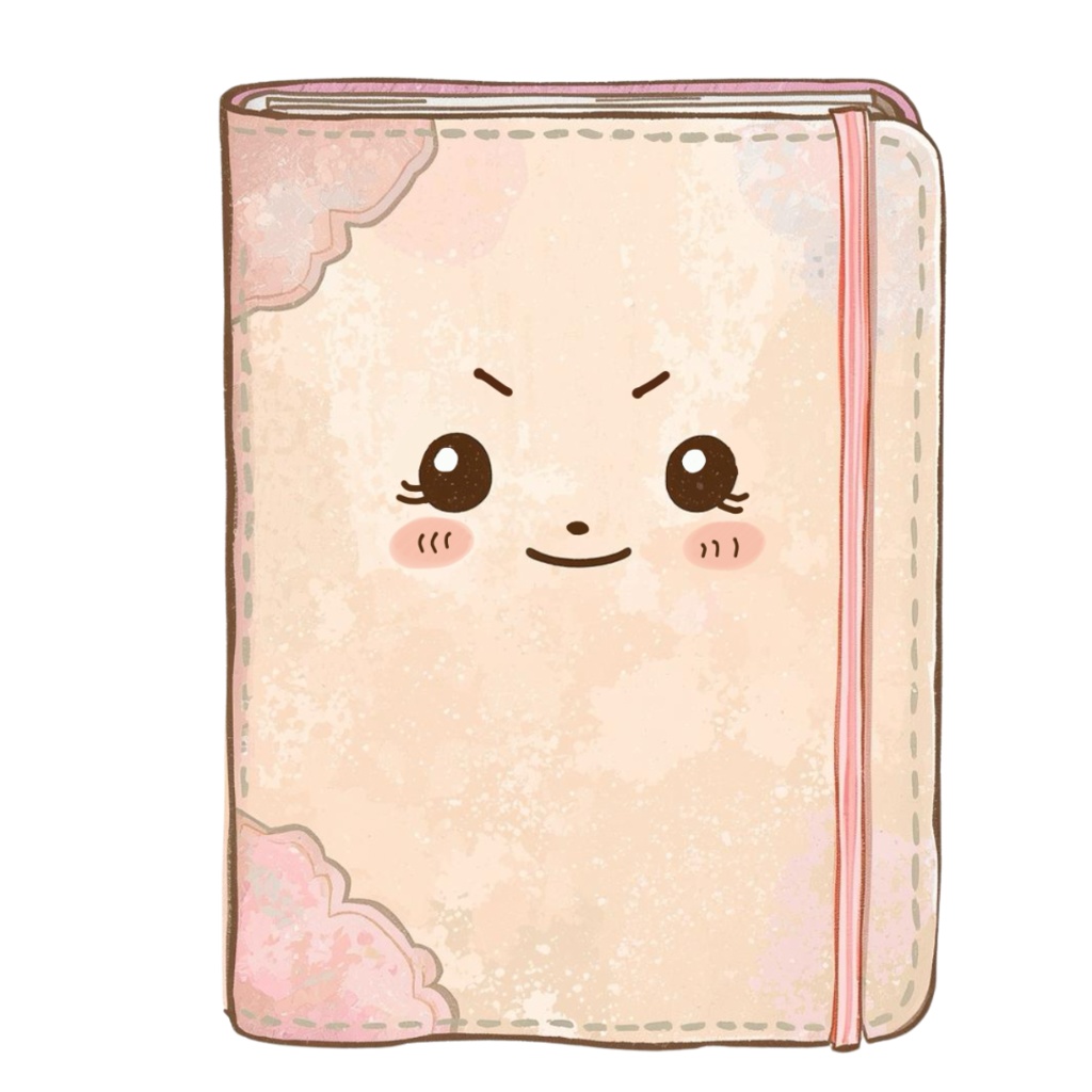 ゆるふわステーショナリーズ 10種類セット|パステル水彩風かわいい文房具キャラクター PNG素材