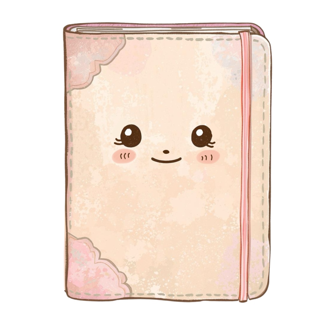 ゆるふわステーショナリーズ 10種類セット|パステル水彩風かわいい文房具キャラクター PNG素材