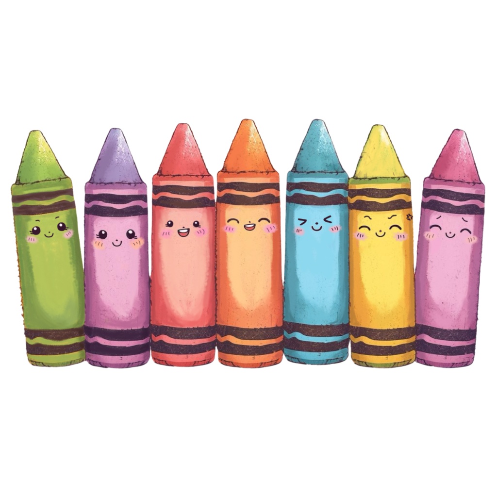 ゆるふわステーショナリーズ 10種類セットPart②|パステル水彩風かわいい文房具キャラクター PNG素材