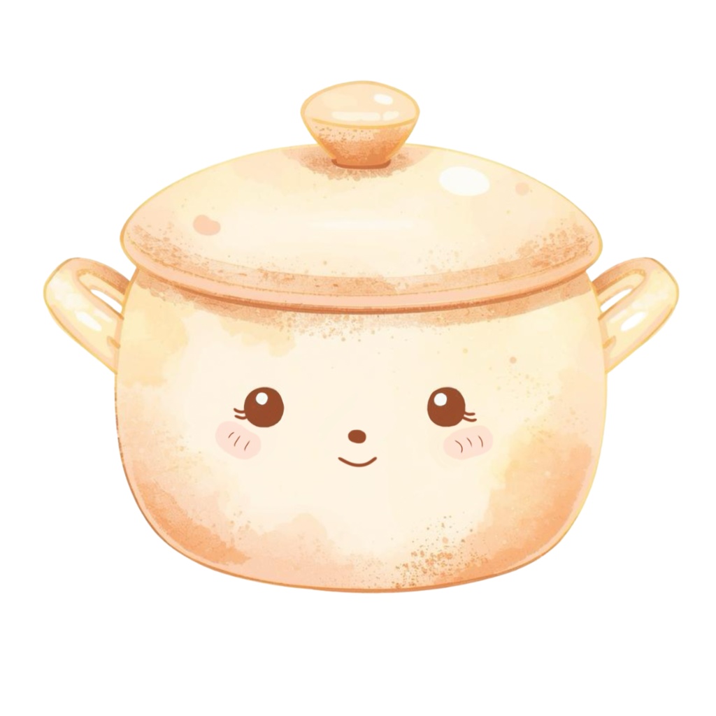 ゆるふわKitchen Friends|かわいいキッチンフレンズ クリップアート10種類セットPNG素材