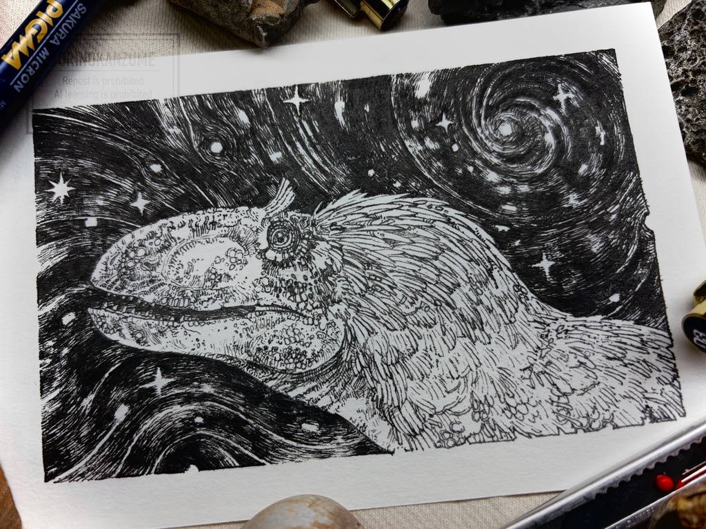 原画　南の果ての星夜